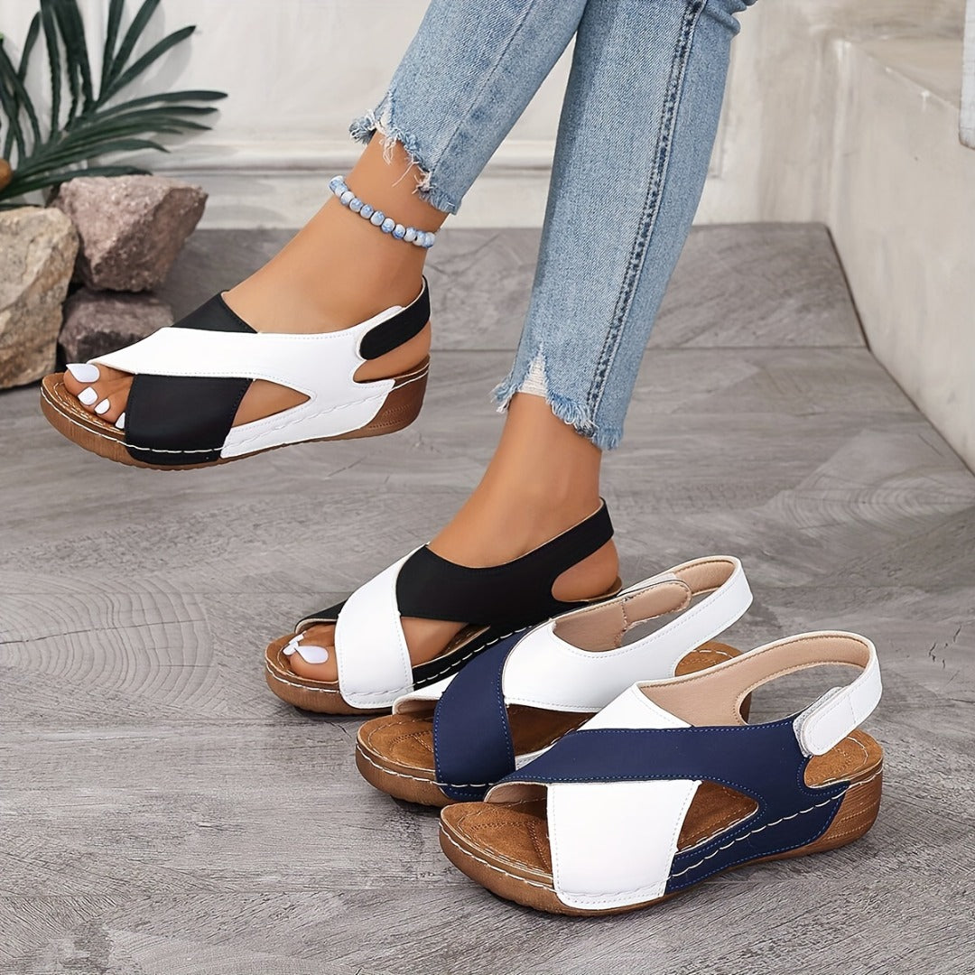 🔥Promotion du dernier jour -44% de réduction 🏖️- Sandales orthopédiques à talon incliné ultra confortables pour femmes