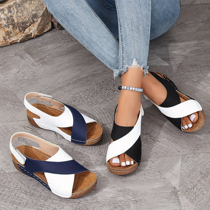 🔥Promotion du dernier jour -44% de réduction 🏖️- Sandales orthopédiques à talon incliné ultra confortables pour femmes