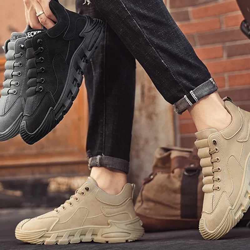 ☄️Offres spéciales du printemps🎉Chaussures de marche décontractées antidérapantes à semelle épaisse pour hommes