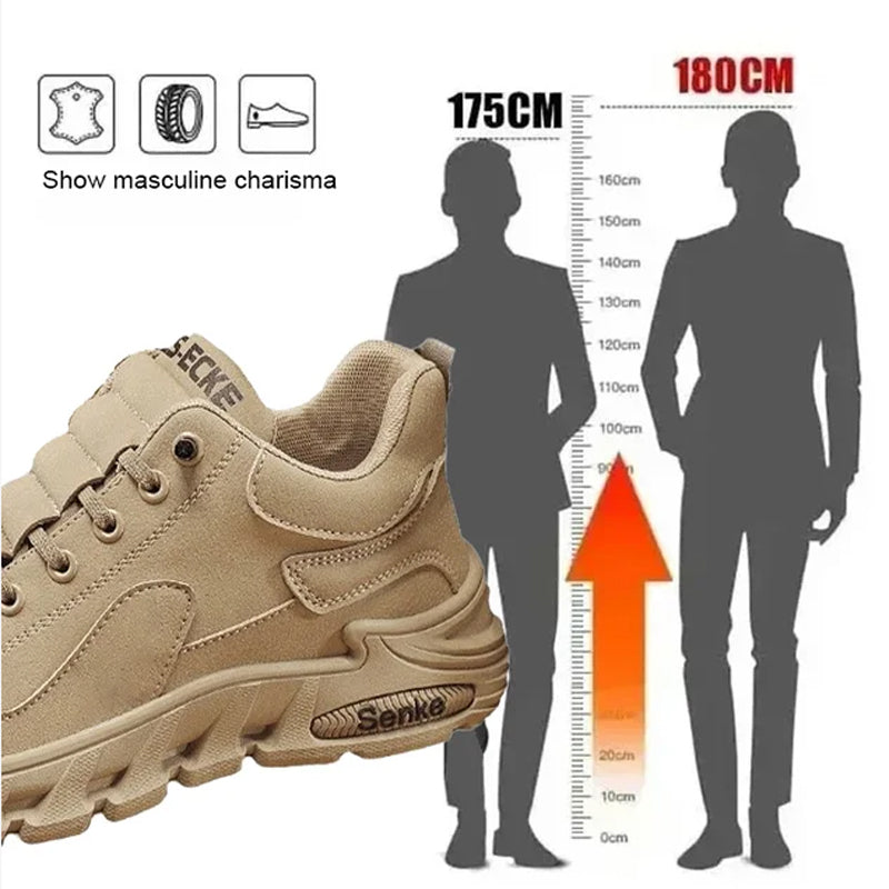 ☄️Offres spéciales du printemps🎉Chaussures de marche décontractées antidérapantes à semelle épaisse pour hommes