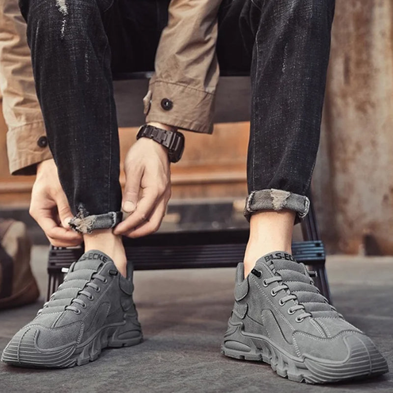 ☄️Offres spéciales du printemps🎉Chaussures de marche décontractées antidérapantes à semelle épaisse pour hommes
