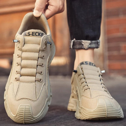 ☄️Offres spéciales du printemps🎉Chaussures de marche décontractées antidérapantes à semelle épaisse pour hommes