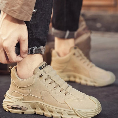 ☄️Offres spéciales du printemps🎉Chaussures de marche décontractées antidérapantes à semelle épaisse pour hommes