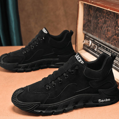 ☄️Offres spéciales du printemps🎉Chaussures de marche décontractées antidérapantes à semelle épaisse pour hommes