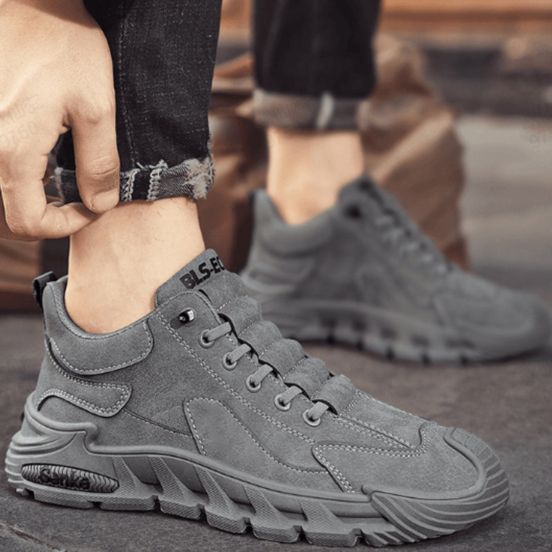 ☄️Offres spéciales du printemps🎉Chaussures de marche décontractées antidérapantes à semelle épaisse pour hommes
