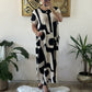 Women's Trendy Print Short Sleeve Loose Fit Dress