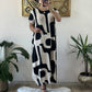 Women's Trendy Print Short Sleeve Loose Fit Dress