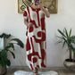 Women's Trendy Print Short Sleeve Loose Fit Dress