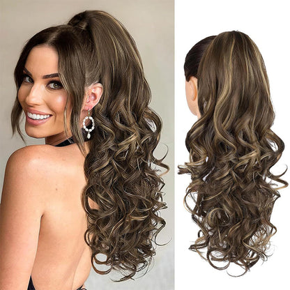 💜Limited time promotion 40%OFF💜Clip-on Wavy Ponytail Extension
