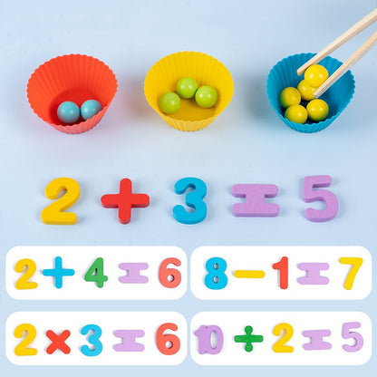 🏅Montessori Clip Bead Math Toy Set