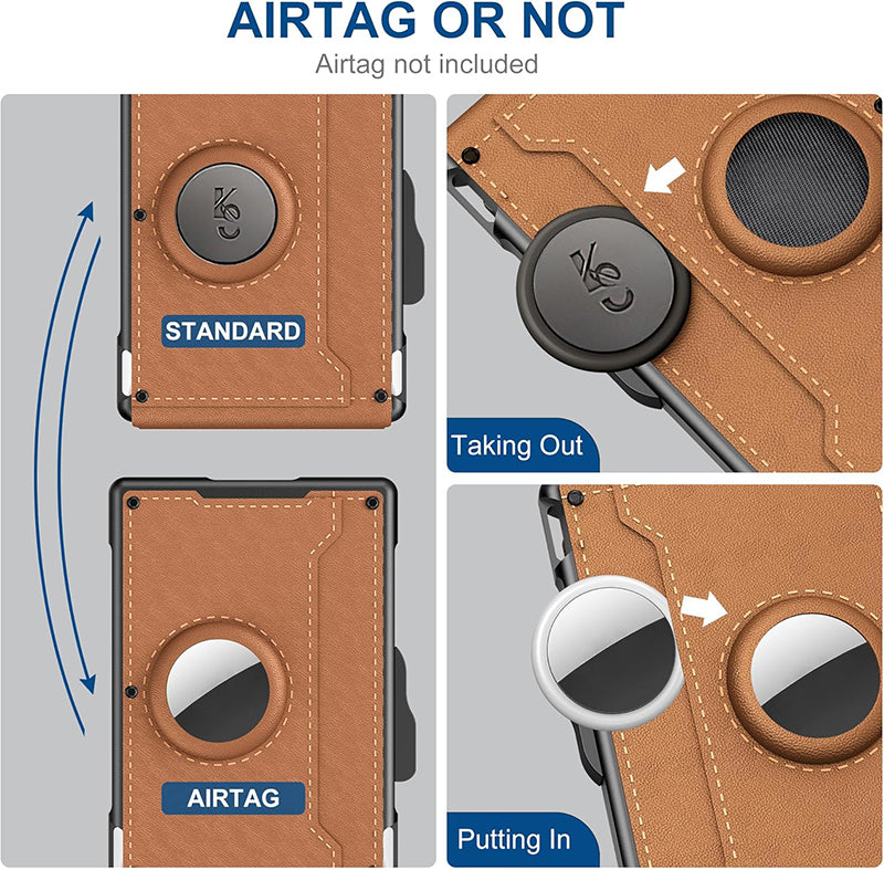 Slim Wallet Credit Card Holder with Money Clip
