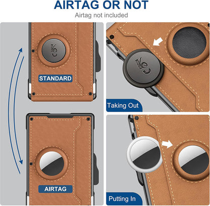 Slim Wallet Credit Card Holder with Money Clip