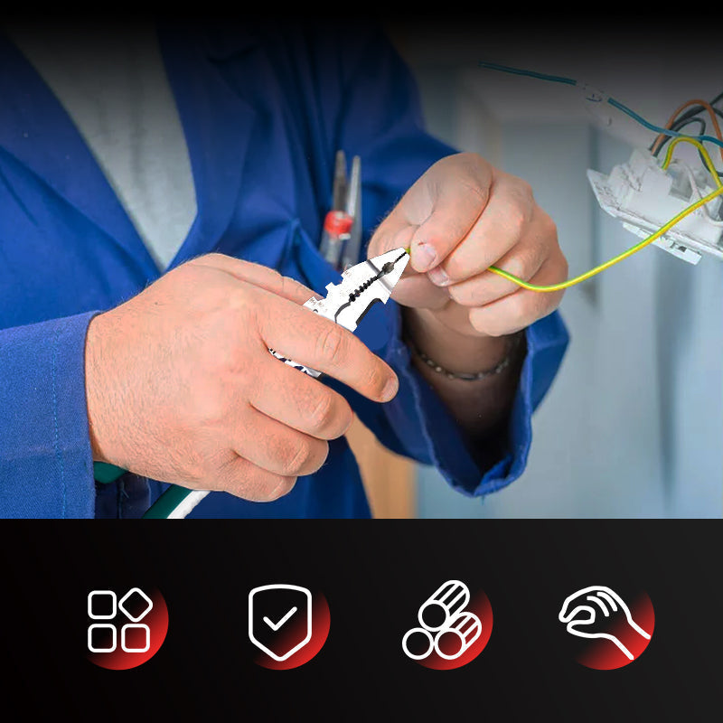 Multi-functional Foldable Non-slip Wire Stripping Pliers