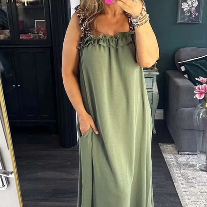 💖Women's Casual Sleeveless Maxi Dress with Pockets