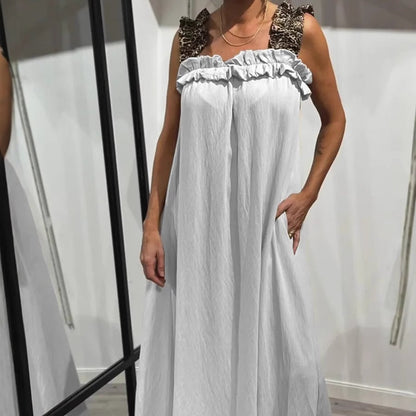 💖Women's Casual Sleeveless Maxi Dress with Pockets