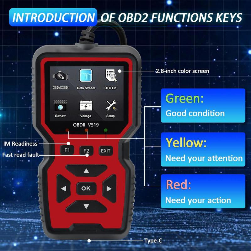 🔥Hot Sale🔥OBD2 Scanner Car Engine Diagnostic Tool