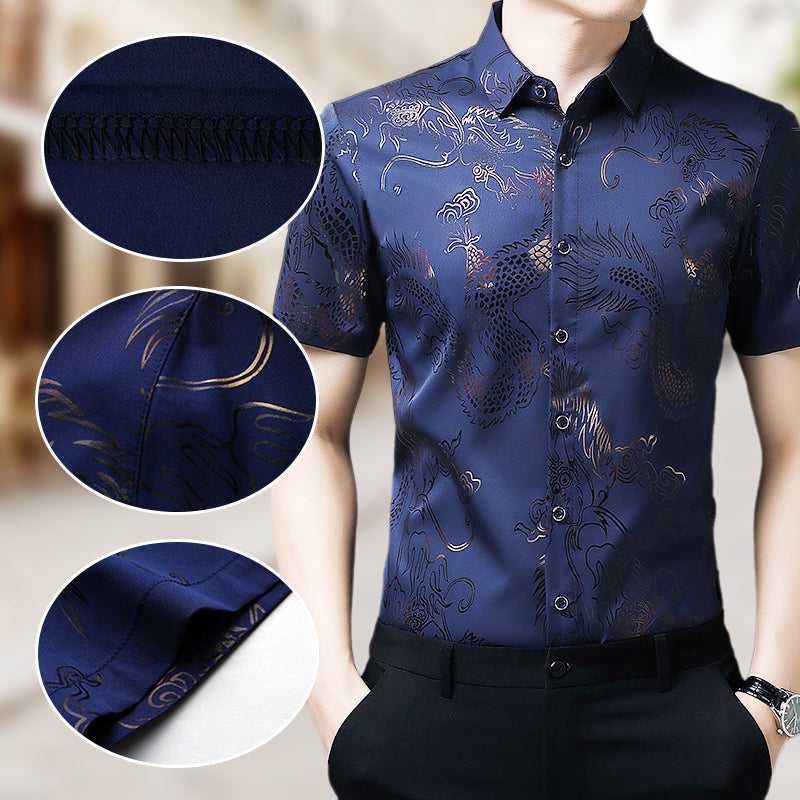 ✨Men's Ice Silk Short Sleeve Shirt👕