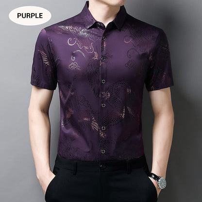 ✨Men's Ice Silk Short Sleeve Shirt👕