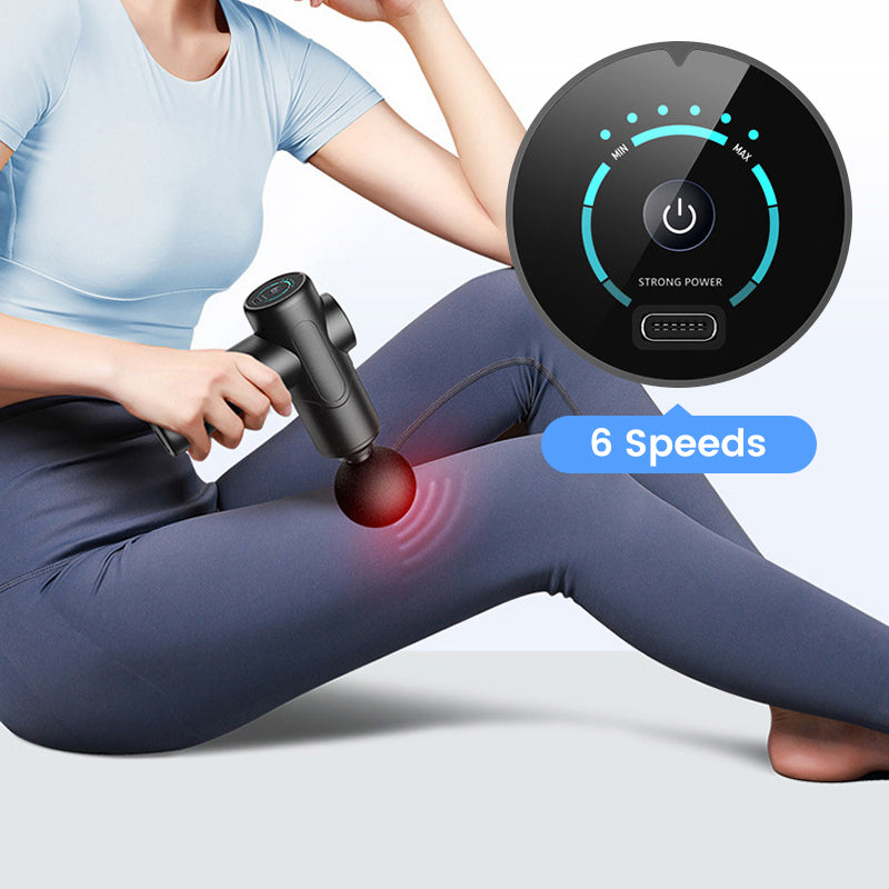💥Portable Deep Tissue Massager with 6 Speeds & 4 Heads🎁