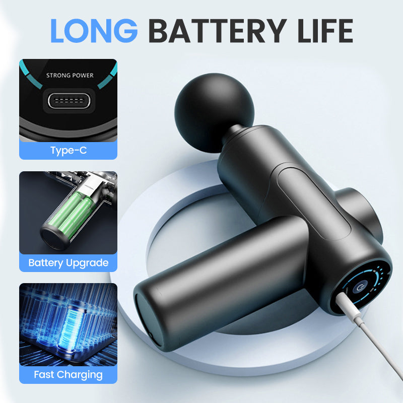 💥Portable Deep Tissue Massager with 6 Speeds & 4 Heads🎁