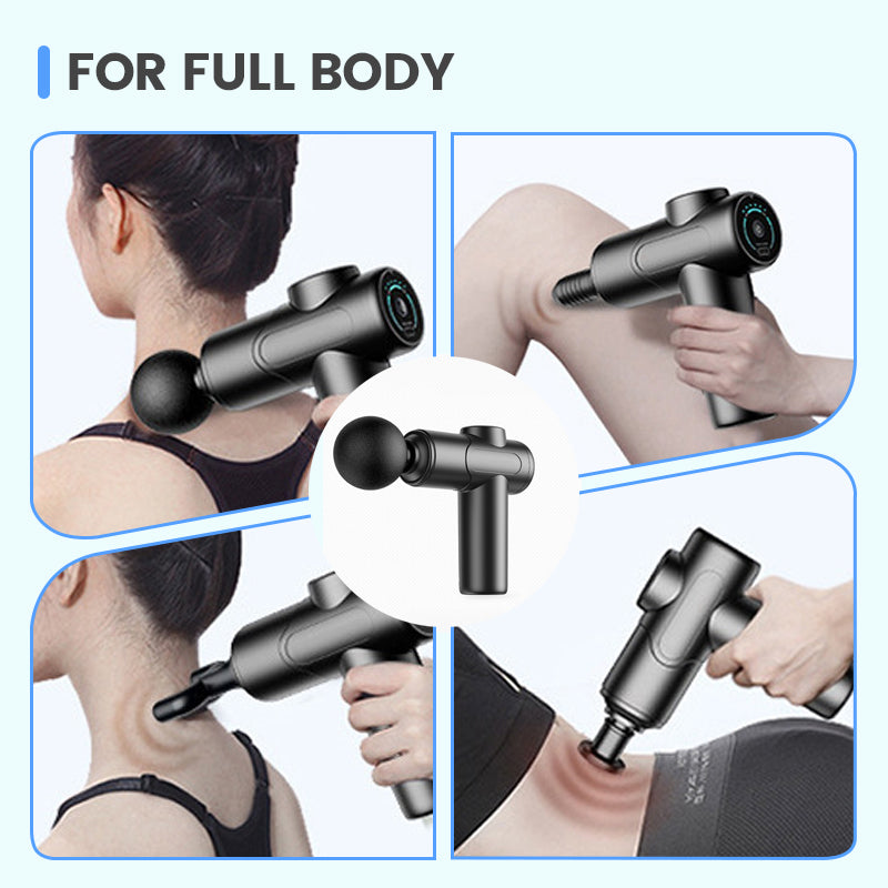 💥Portable Deep Tissue Massager with 6 Speeds & 4 Heads🎁