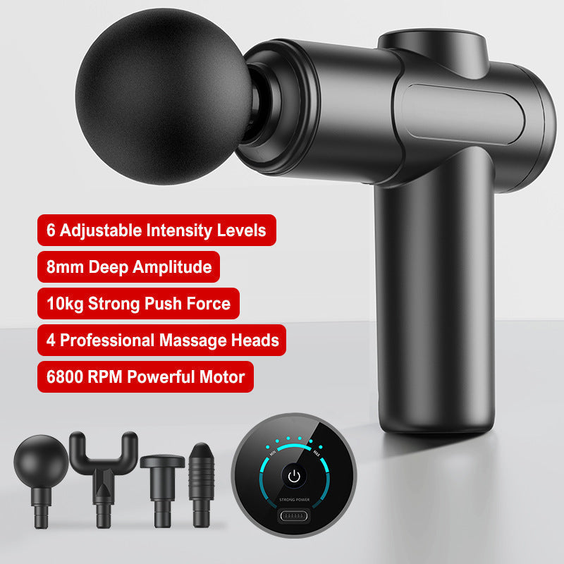 💥Portable Deep Tissue Massager with 6 Speeds & 4 Heads🎁