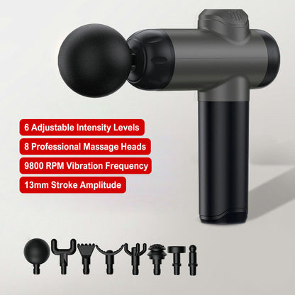 💥Portable Deep Tissue Massager with 6 Speeds & 4 Heads🎁