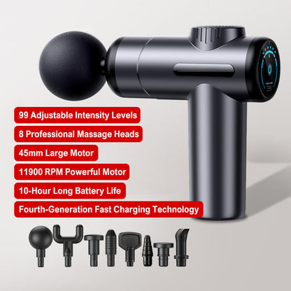 💥Portable Deep Tissue Massager with 6 Speeds & 4 Heads🎁