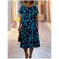 🌸👗 2025 New Round Neck Printed Dress