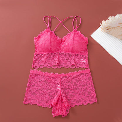 ⏳ Limited time 50% off! 💥Women's Lace Bralette and Panty Set（The more you buy, the higher the discount）