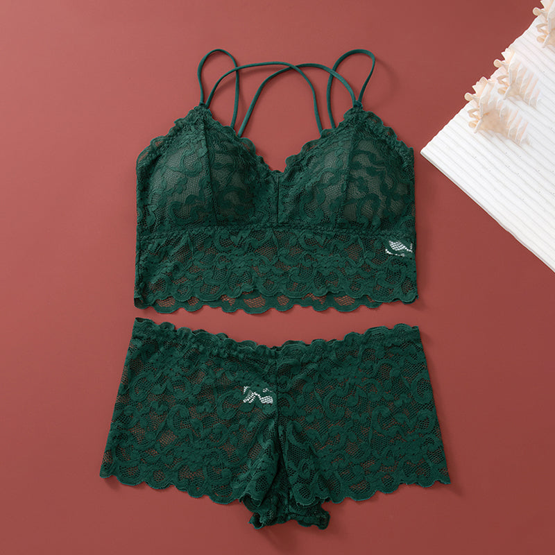 ⏳ Limited time 50% off! 💥Women's Lace Bralette and Panty Set（The more you buy, the higher the discount）