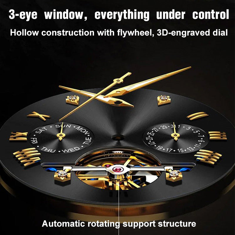 Luxury Design Dodecagon Quartz Watch New Multifunctional Men's Wristwatch