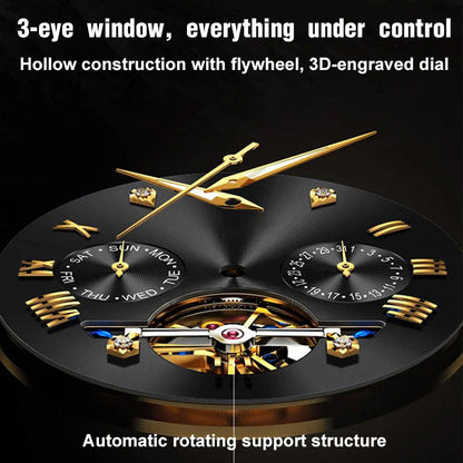 Luxury Design Dodecagon Quartz Watch New Multifunctional Men's Wristwatch