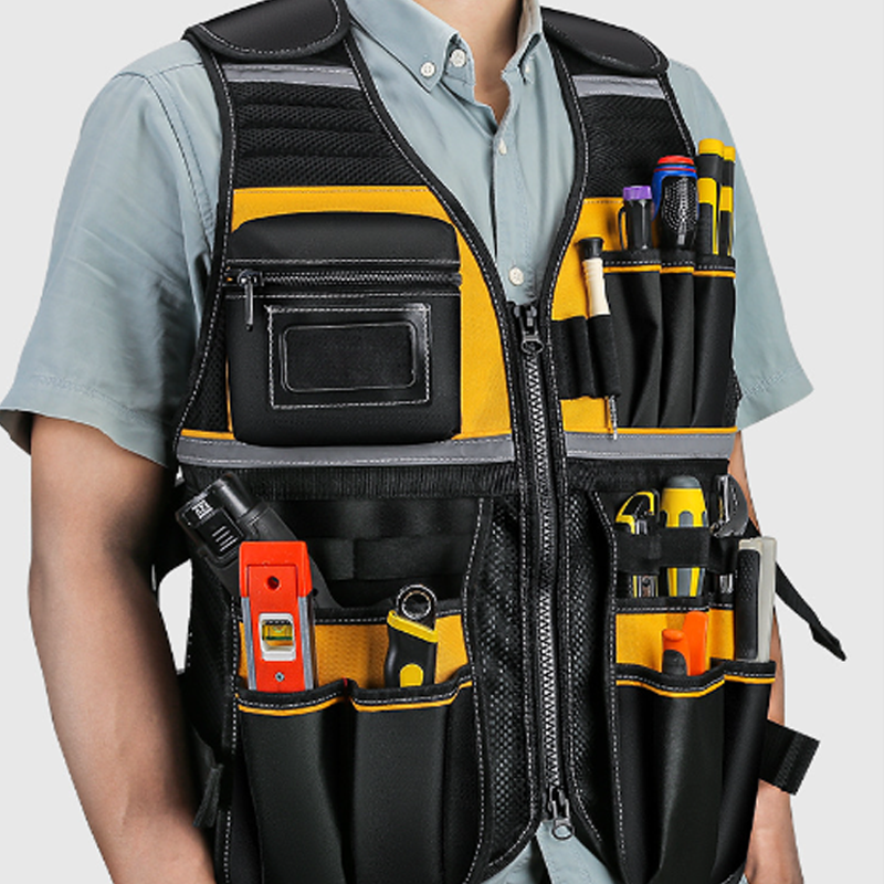Adjustable Lightweight Construction Work Tool Vest