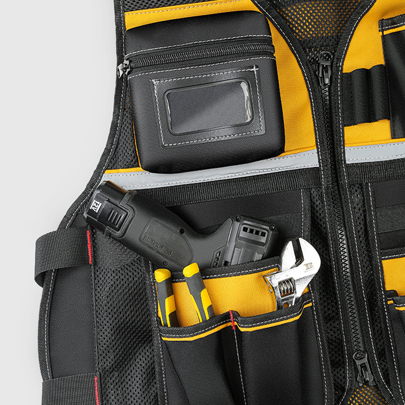 Adjustable Lightweight Construction Work Tool Vest