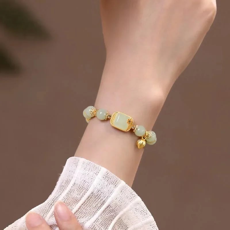🔥 HOT SALE 🔥Hotan Jade Beaded Bracelet