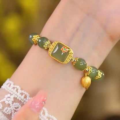 💥HOT SALE🌿Hotan Jade Beaded Bracelet