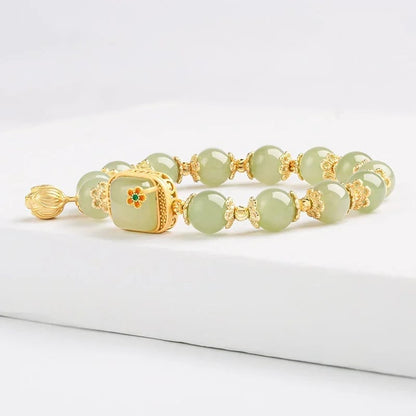 💥HOT SALE🌿Hotan Jade Beaded Bracelet