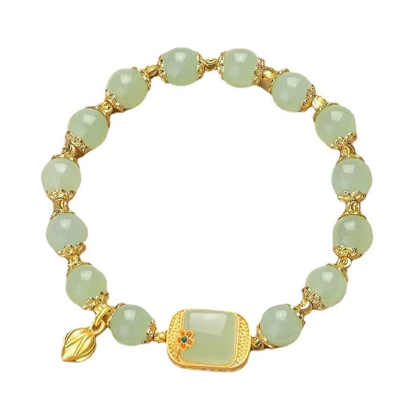 💥HOT SALE🌿Hotan Jade Beaded Bracelet