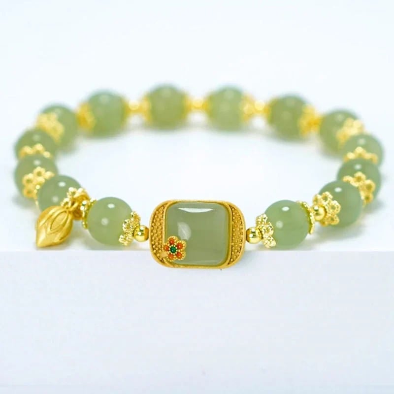 💥HOT SALE🌿Hotan Jade Beaded Bracelet