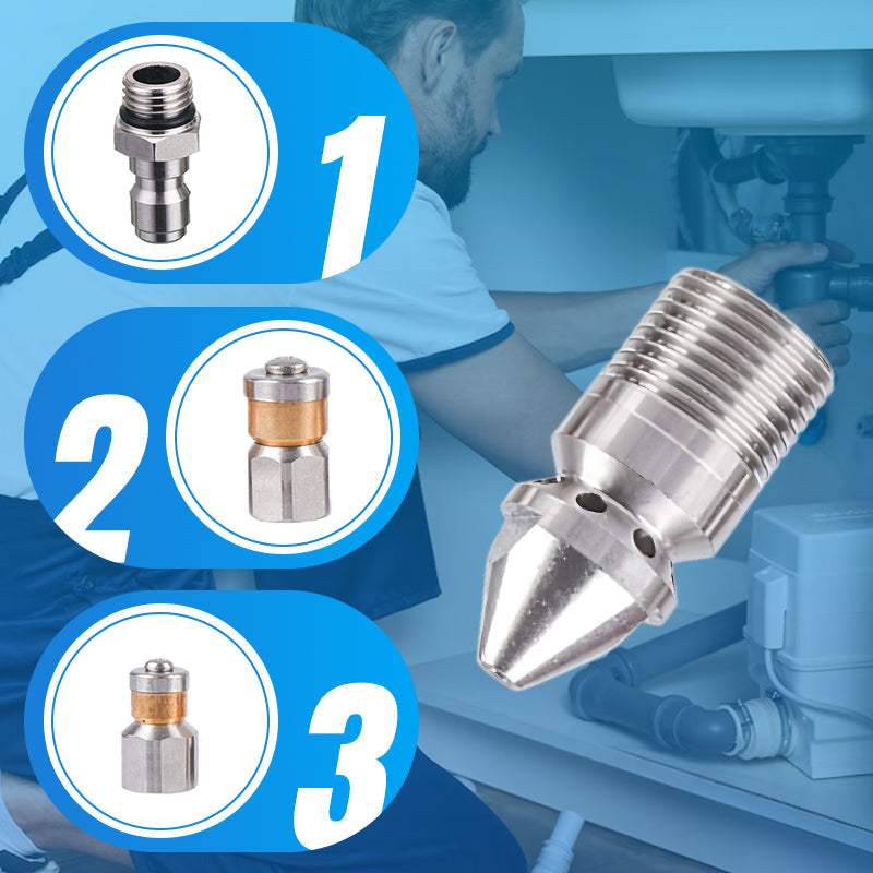 🔥2025 new hot sale🔥Rotary High-Pressure Sewer Jetting Nozzle