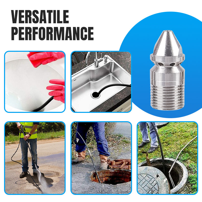 🔥2025 new hot sale🔥Rotary High-Pressure Sewer Jetting Nozzle