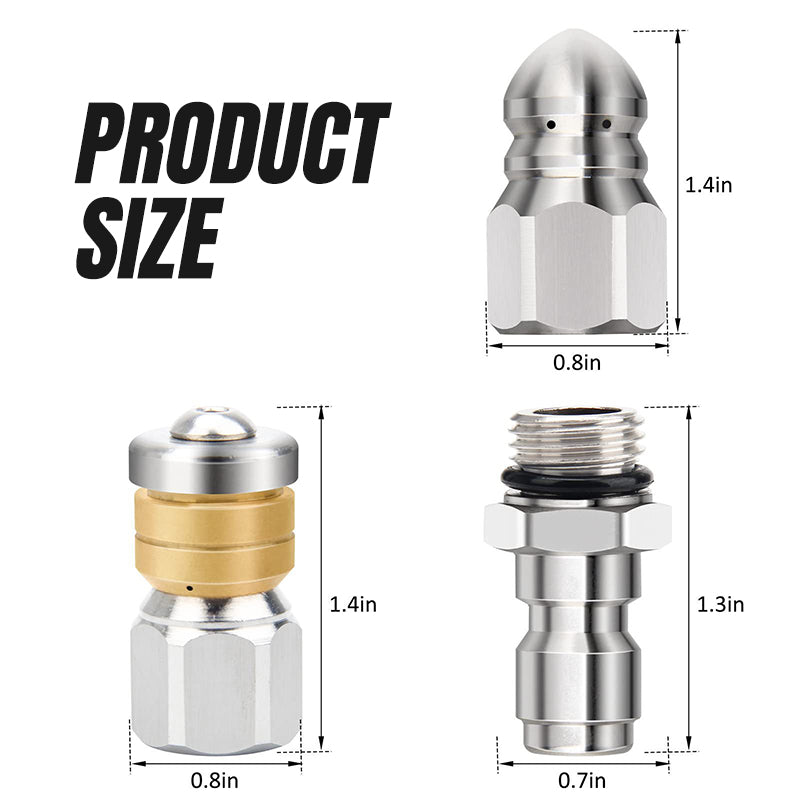 🔥2025 new hot sale🔥Rotary High-Pressure Sewer Jetting Nozzle