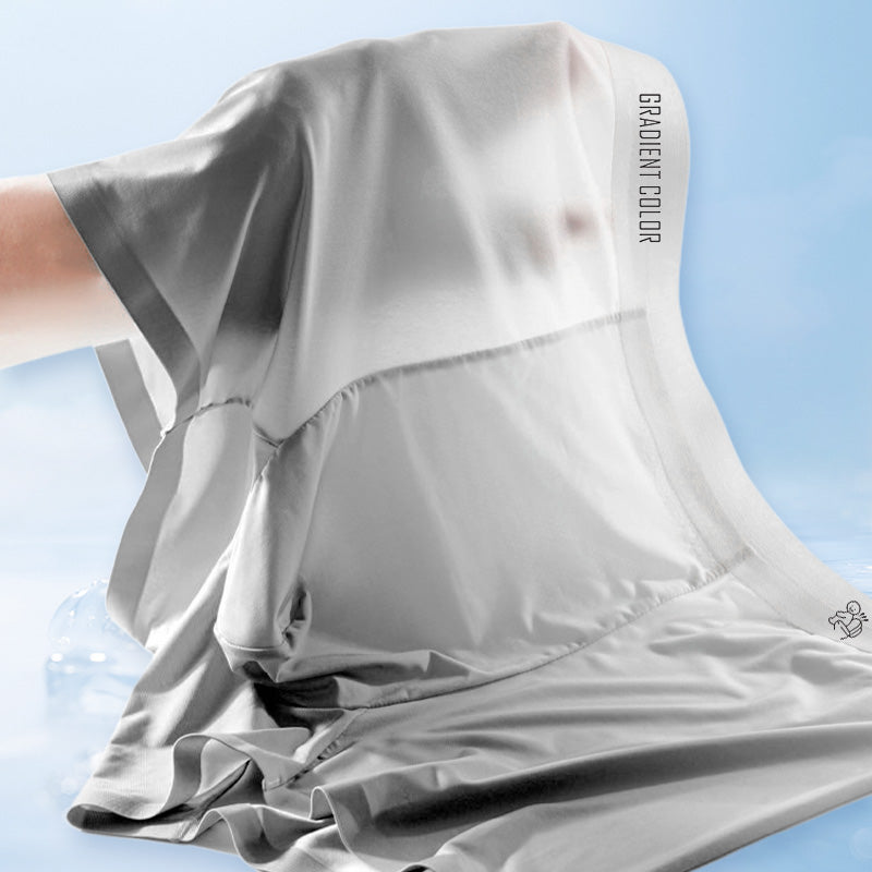 Best Gift - Men's Fashion Gradient Thin Ice Silk Medium Waisted Panties