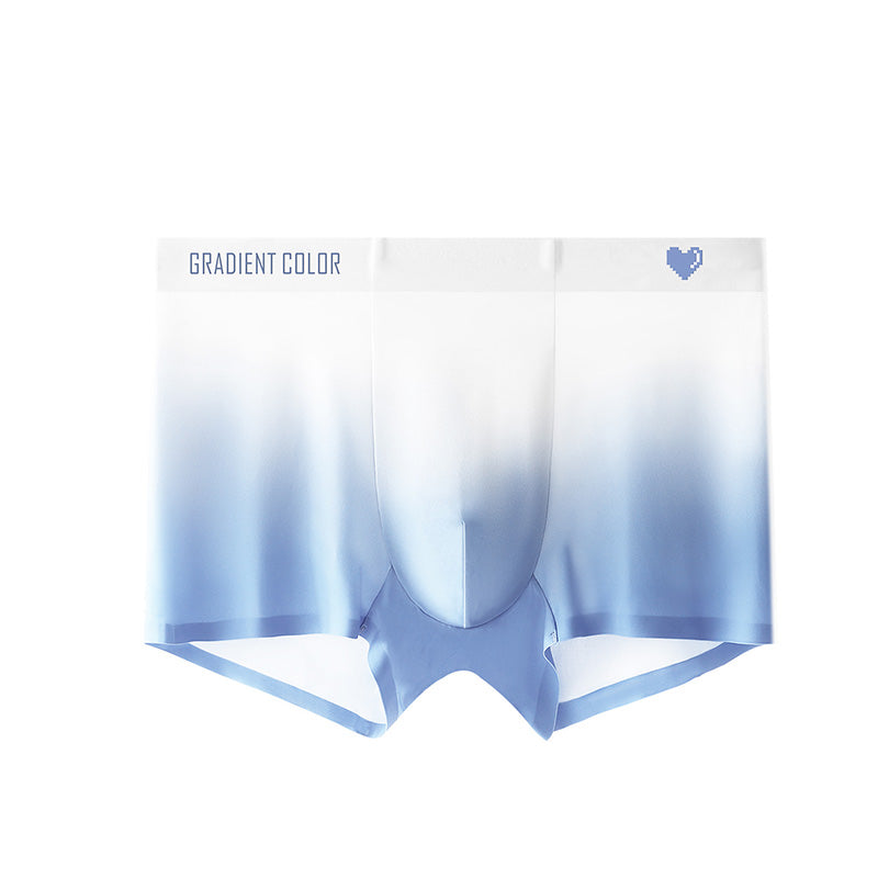 Best Gift - Men's Fashion Gradient Thin Ice Silk Medium Waisted Panties