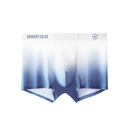 Best Gift - Men's Fashion Gradient Thin Ice Silk Medium Waisted Panties