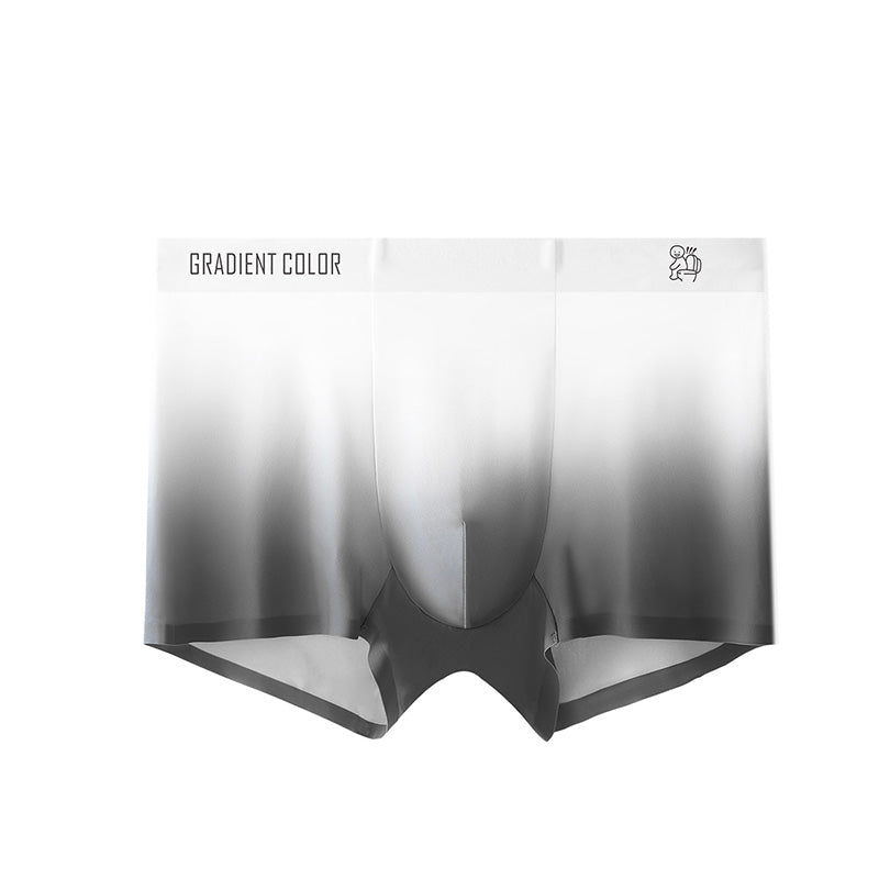 Best Gift - Men's Fashion Gradient Thin Ice Silk Medium Waisted Panties