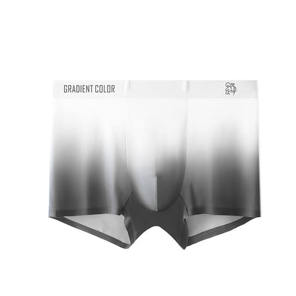 Best Gift - Men's Fashion Gradient Thin Ice Silk Medium Waisted Panties