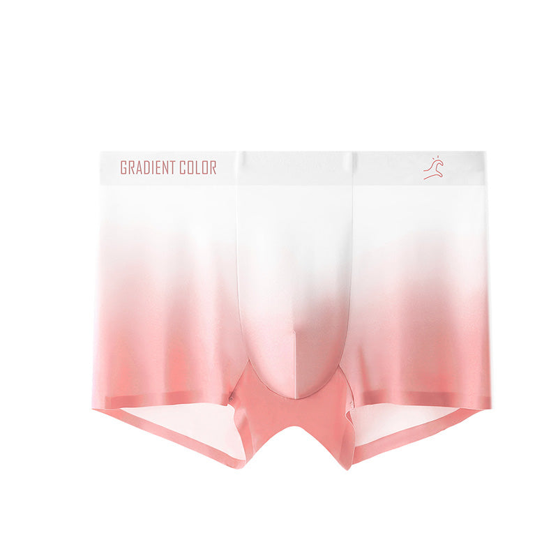 Best Gift - Men's Fashion Gradient Thin Ice Silk Medium Waisted Panties