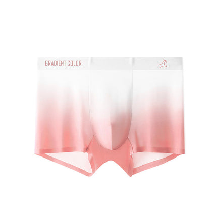 Best Gift - Men's Fashion Gradient Thin Ice Silk Medium Waisted Panties